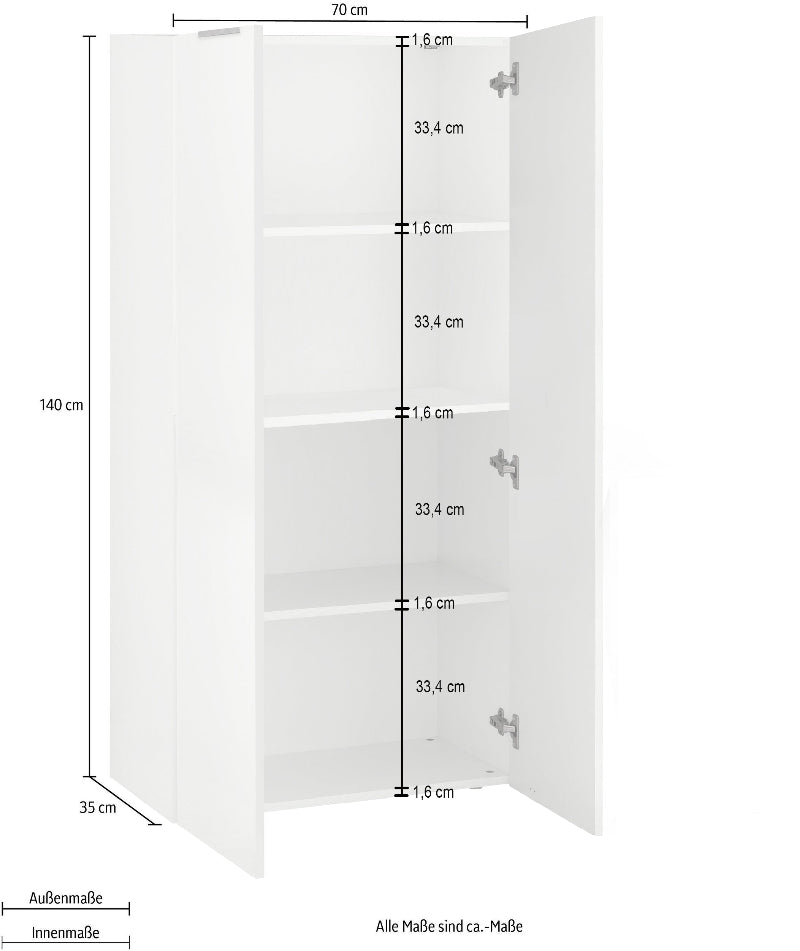 DALIA - Bookcase 2 Doors