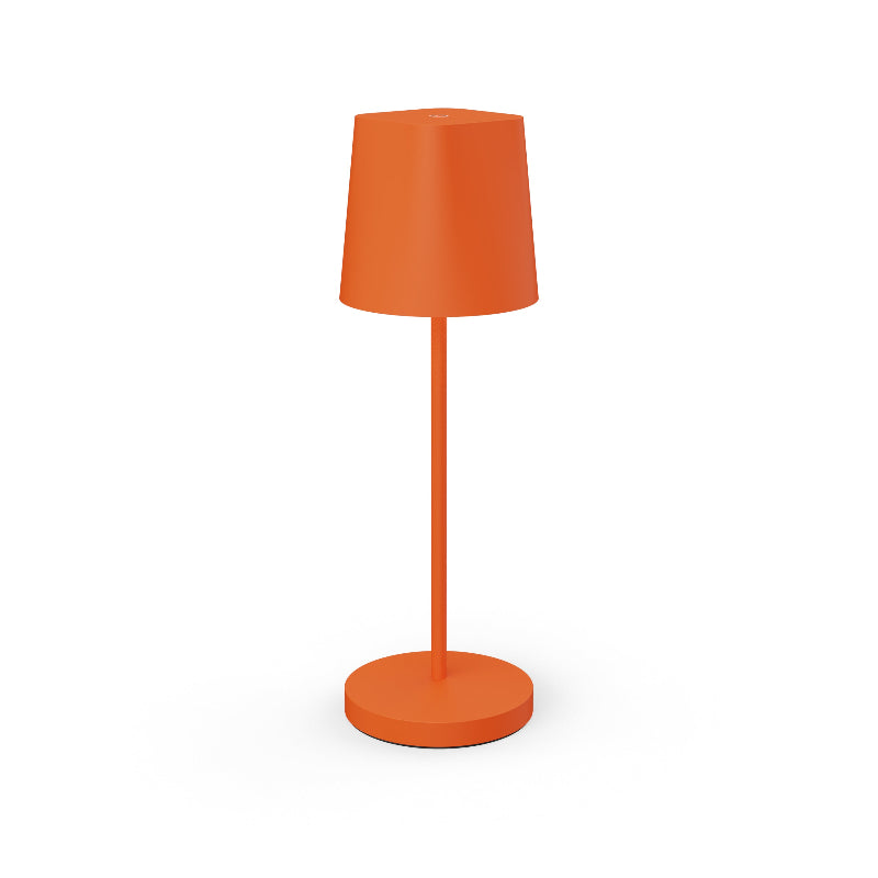 Lampe de table LED sans fil Ava orange pour intérieur et extérieur.