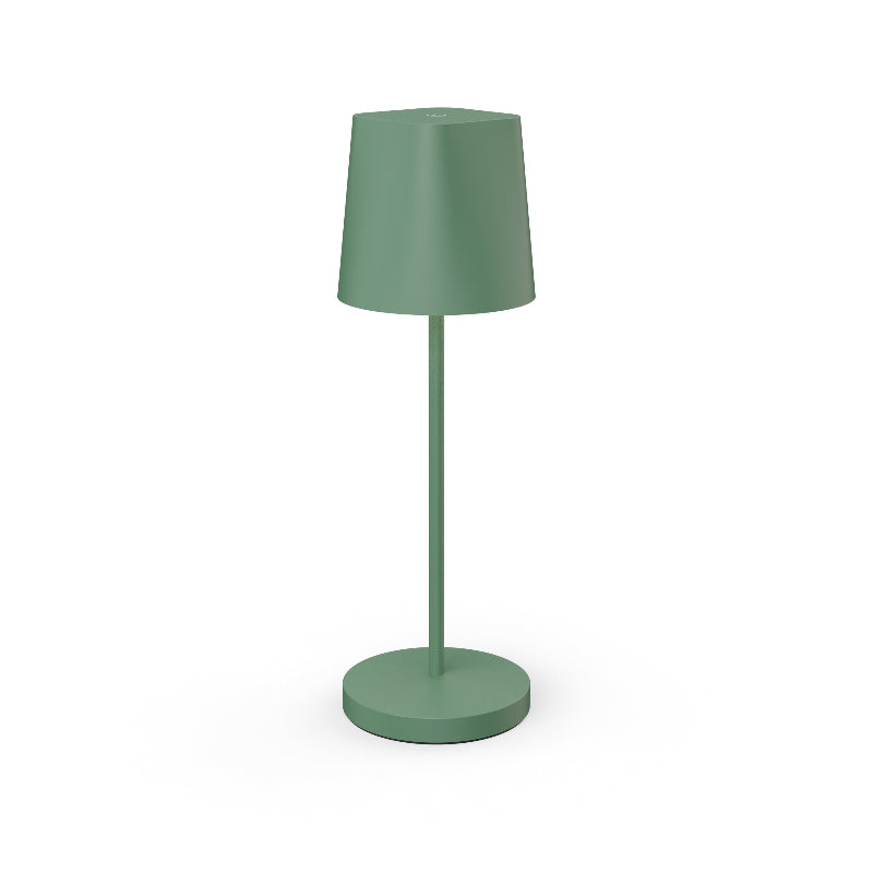 Lampe de table LED sans fil Ava verte pour intérieur et extérieur.
